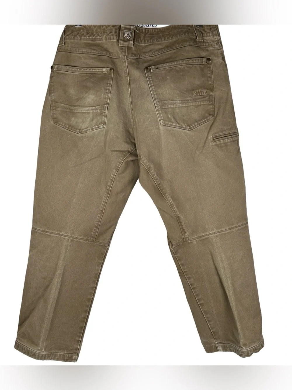 Kuhl Rydr Khaki Brown Anatomical Hiking Outdoor Rugged Work Pants Men’s Sz 36x30